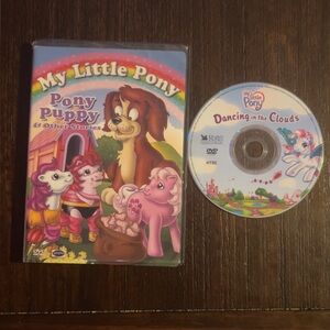 My Little Pony DVD Set Pony Puppy dvd in case and Dancing in the Clouds DVD
